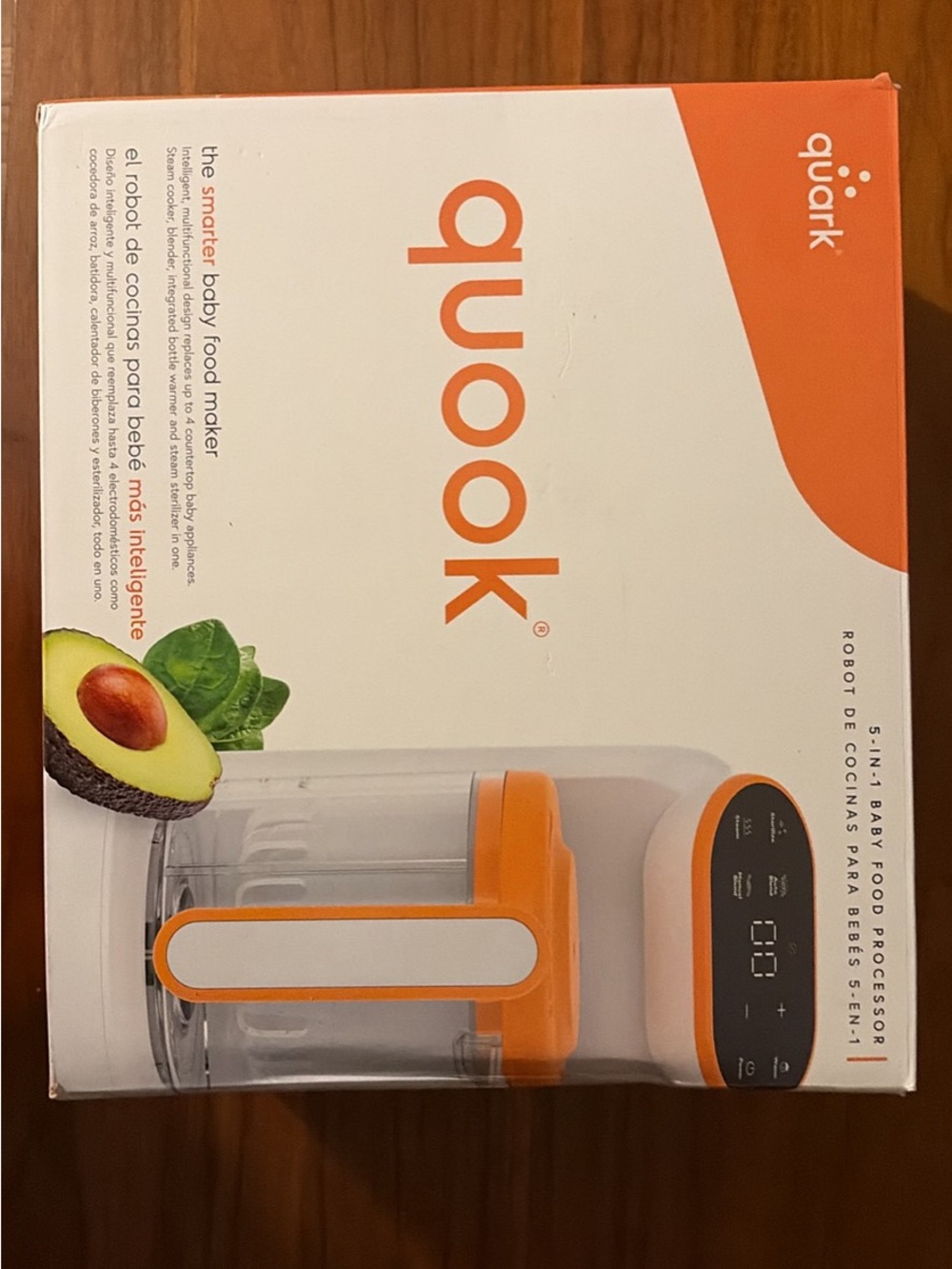 Quook Orange 5-in-1 Baby Food Maker — Compact Home Prep Appliance
